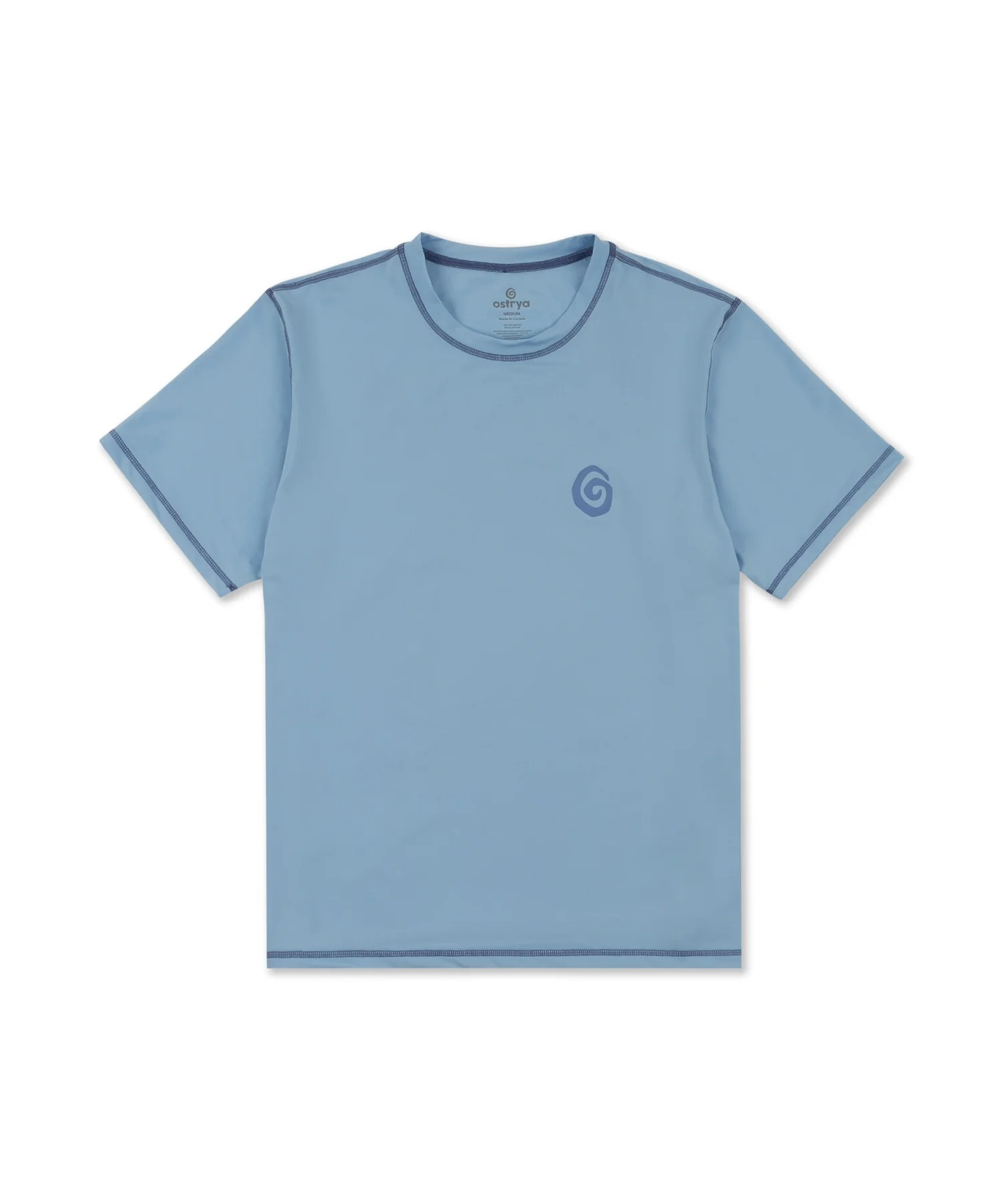 반팔 티셔츠 스카이블루 색상 이미지-S1L2